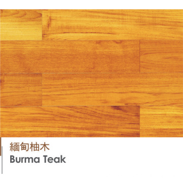 Goldener Birma-Teak ausgeführter Bodenbelag-lamellierter Bodenbelag-Holz-Bodenbelag